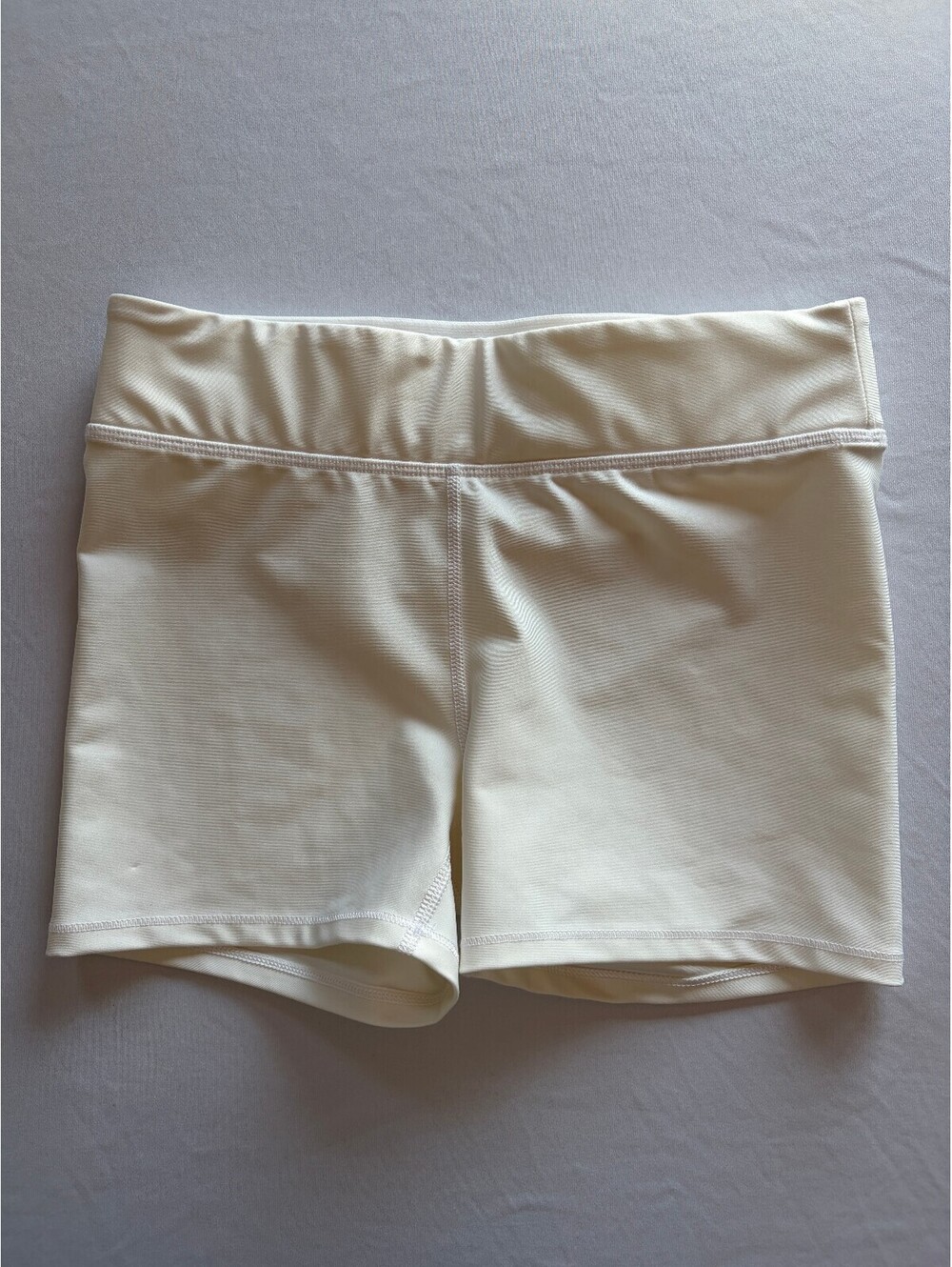 DSG Women’s White High Rise Compression Booty Shorts Athletic Workout